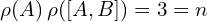  \rho(A) \: \rho([A,B]) =3 = n \\[.25 cm]