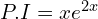 Rendered by QuickLaTeX.com  P.I=xe^{2x} \\