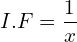 Rendered by QuickLaTeX.com   I.F =\displaystyle \frac{1}{x} \\