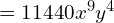 = 11440x^{9}y^{4} 