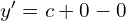 Rendered by QuickLaTeX.com  y'=c+0-0\\