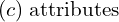 Rendered by QuickLaTeX.com  (c)\; \text{attributes} \\