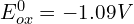 E_{ox}^{0}=-1.09V