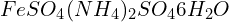 FeSO_{4}(NH_{4})_{2}SO_{4}6H_{2}O