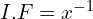 Rendered by QuickLaTeX.com   I.F = x^{-1} \\