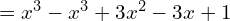  =x^{3}-x^{3}+3x^{2}-3x+1\\ 