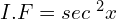 Rendered by QuickLaTeX.com I.F= sec\;^{2}x \\
