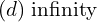 Rendered by QuickLaTeX.com  (d)\;  \text{infinity} \\