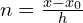  n=\frac{x-x_{0}}{h}\\ 