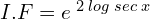 Rendered by QuickLaTeX.com  I.F= e^{\;2 \;log\;sec\;x} \\