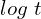 Rendered by QuickLaTeX.com  log\;t\\