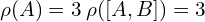  \rho(A)=3 \: \rho([A,B]) =3 \\[.25 cm]