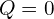 Rendered by QuickLaTeX.com  Q=0\\