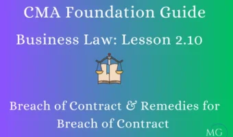 Breach of Contract - MG