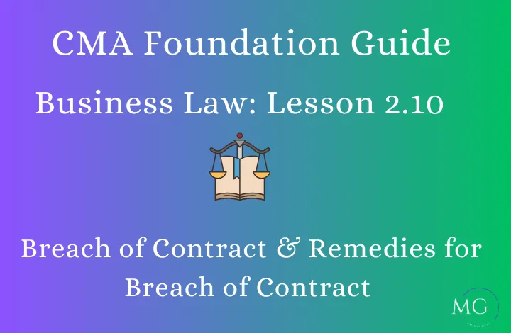 Breach of Contract - MG