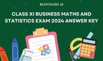 Class XI BUSINESS MATHS AND STATISTICS Exam 2024 Answer Key - MG