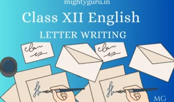 Class XII English Letter Writing Solutions - MG