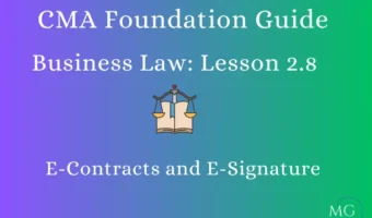 E-Contracts and E-Signature - MG