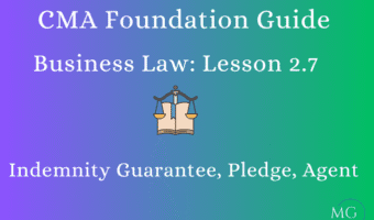 Indemnity Guarantee, Pledge, Agent - MG