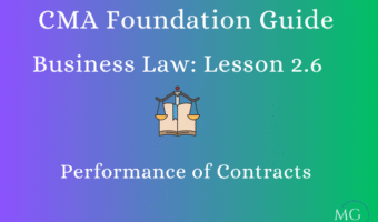 Performance of Contracts - MG