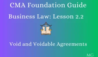 Void and Voidable Agreements - MG
